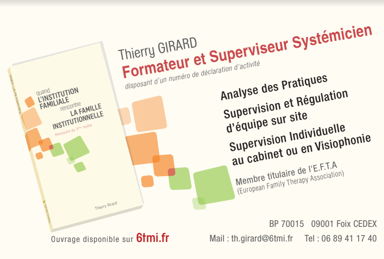 6tmi - Thierry Girard - Analyse de la pratique et supervision d'équipes